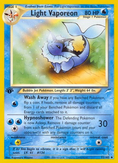 Light Vaporeon - Neo Destiny #052/105 - Non-Foil — product image