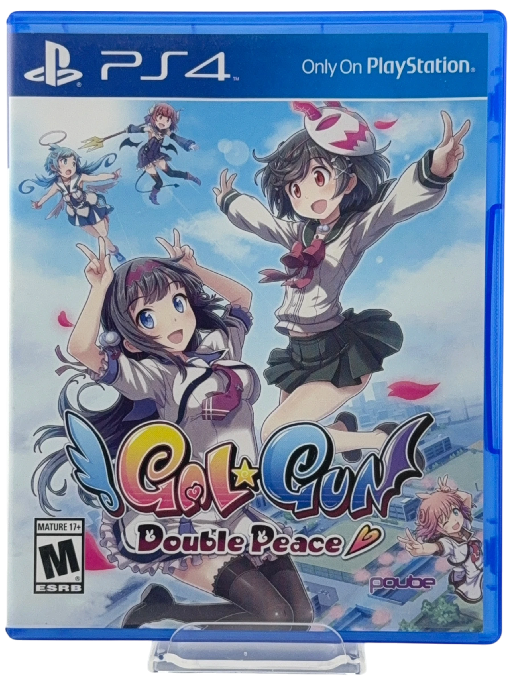 Coolection GalGun: Double Peace PlayStation 4 game case featuring anime characters in a playful, action-packed scene. CIB.