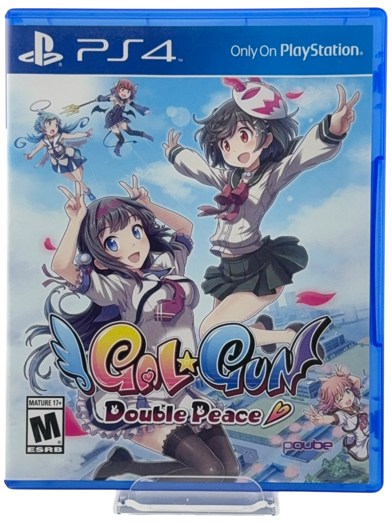 Coolection GalGun: Double Peace PlayStation 4 game case featuring anime characters in a playful, action-packed scene. CIB.