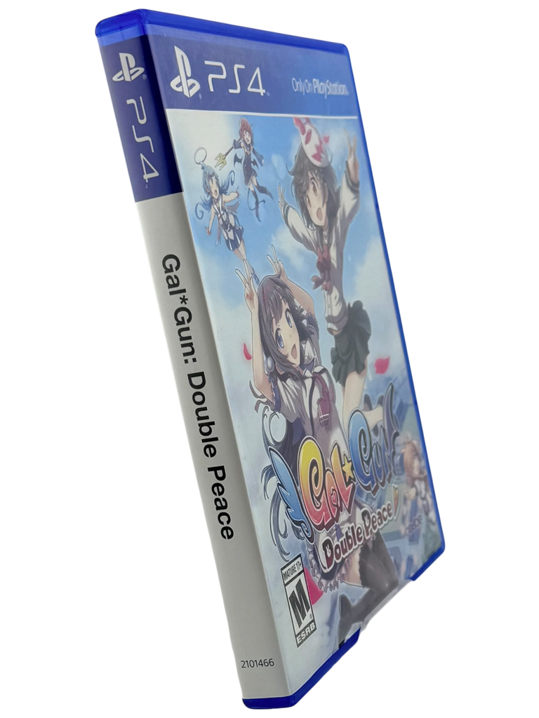 Coolection GalGun: Double Peace PlayStation 4 game case, complete in box with disc, case, and cover art. Features anime characters and M rating.