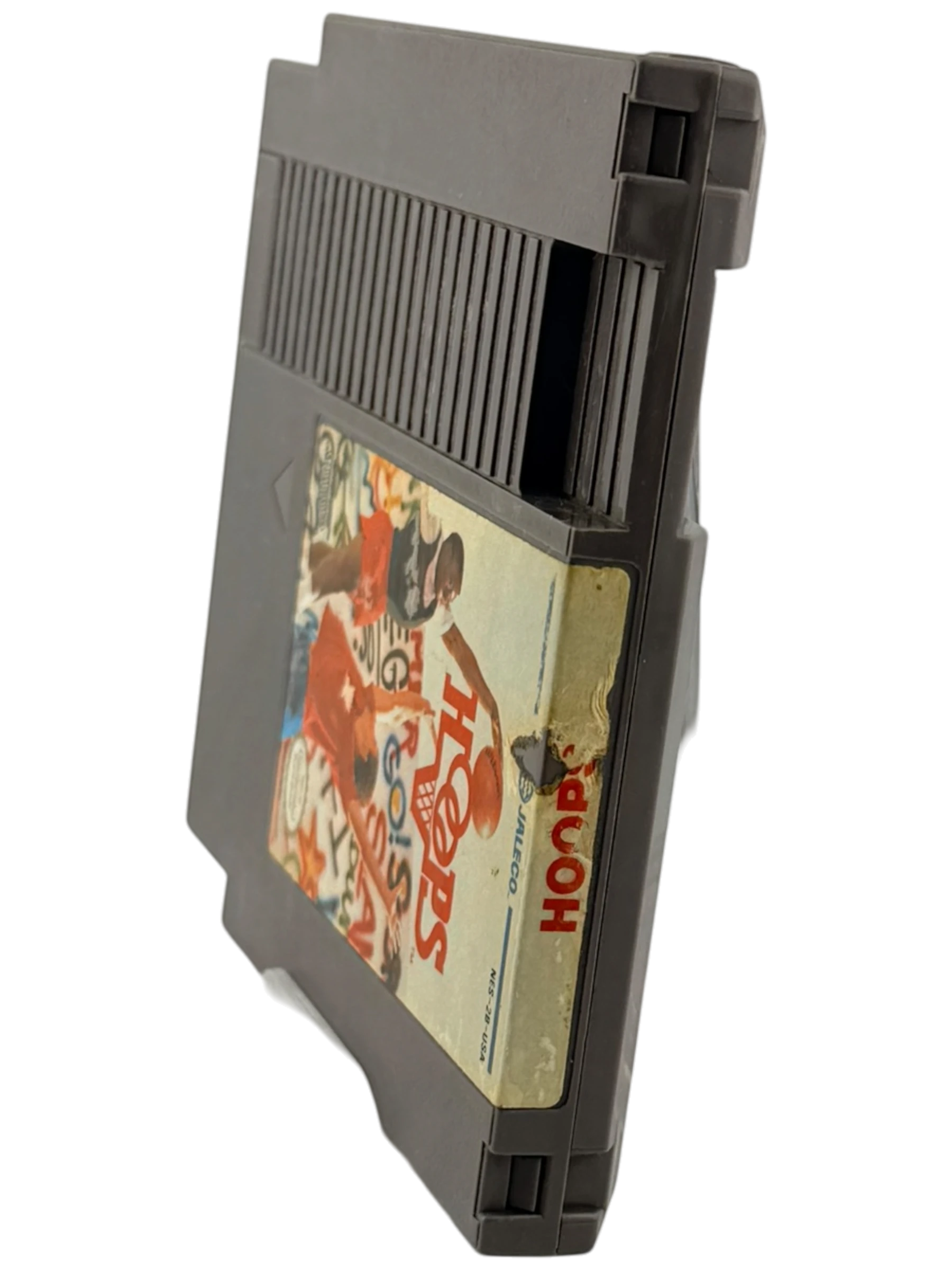 Coolection Hoops NES cartridge, loose copy with tested functionality and moderate label wear. Classic basketball game.