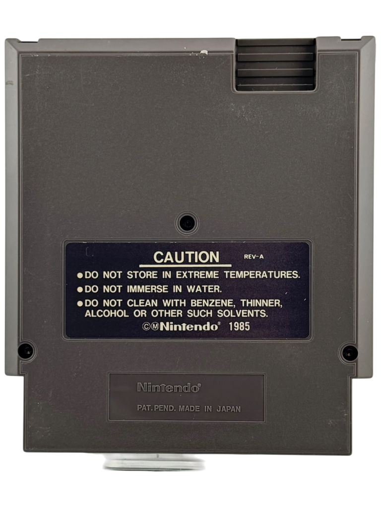 Coolection Nintendo NES Dig Dug II: Trouble in Paradise game cartridge, gray plastic with caution label.