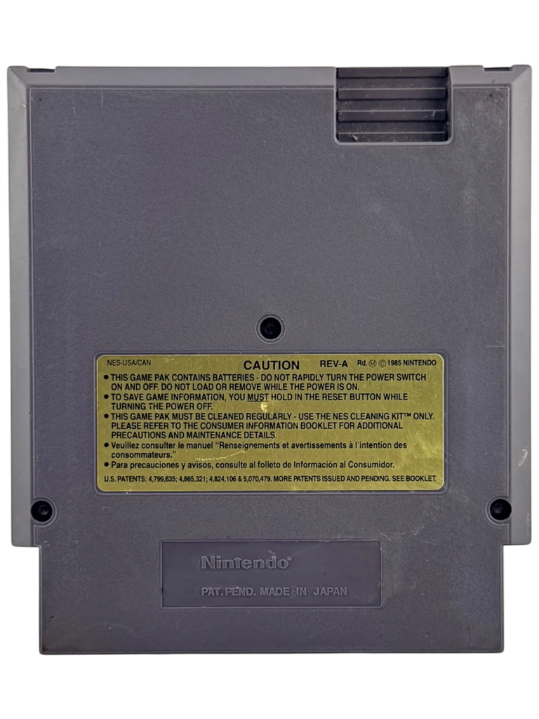 Coolection Tecmo NBA Basketball NES cartridge, tested and functional. Gray plastic with yellow caution label.