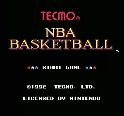 Tecmo NBA Basketball NES game cartridge, loose, tested and functional. Coolection.