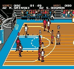 Coolection Tecmo NBA Basketball NES game cartridge, loose, tested, functional. Retro 8-bit sports video game.