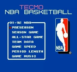 Coolection Tecmo NBA Basketball NES game cartridge, tested and functional, label may show wear.