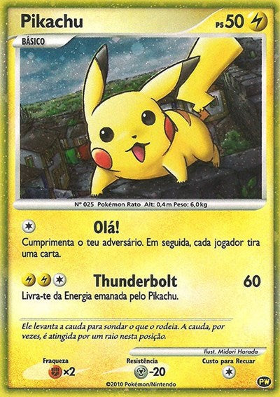 Pikachu (Portuguese) - Pikachu World Collection Promos #PW 9 - Foil — product image