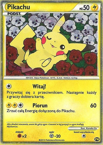 Pikachu (Polish) - Pikachu World Collection Promos #PW 8 - Foil