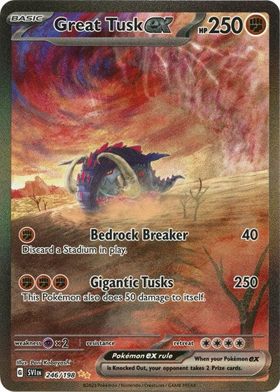 Great Tusk ex - 246/198 - SV01: Scarlet & Violet Base Set #246/198 - Foil — product image