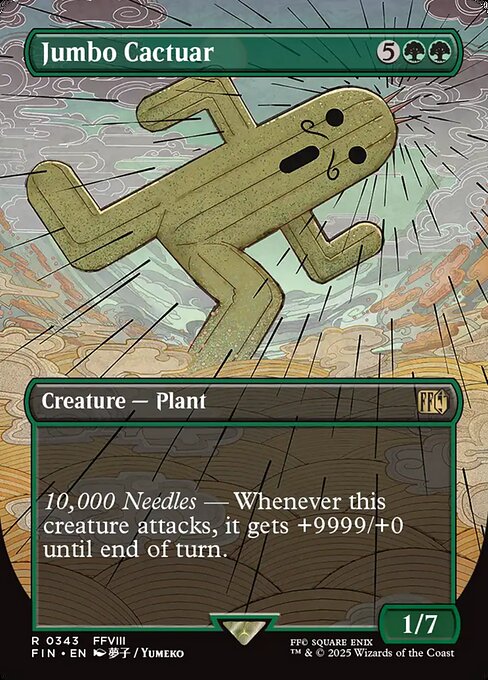 Jumbo Cactuar - Final Fantasy #343 - Borderless Foil — product image