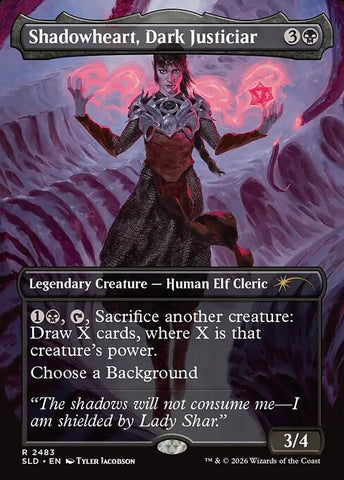 Shadowheart, Dark Justiciar - Secret Lair Drop #2483 - Borderless Foil