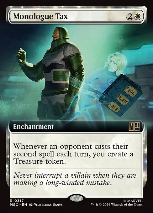 Monologue Tax - Marvel Super Heroes Commander #317 - Extended Art Non-Foil — product image