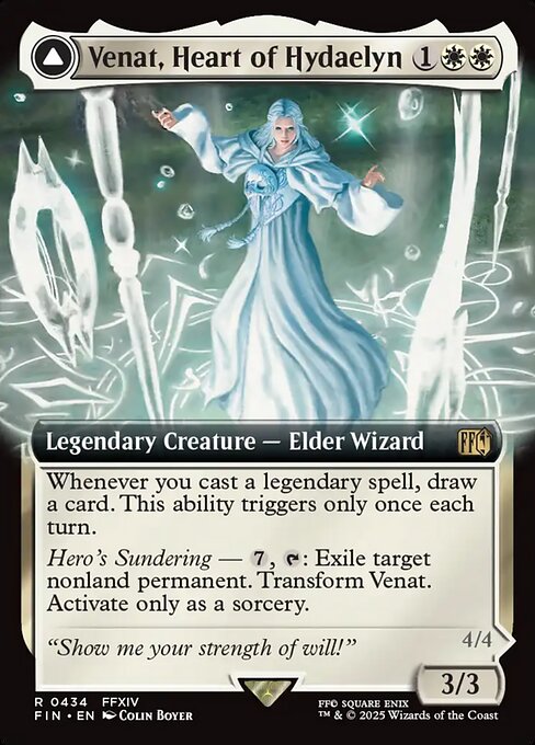 Venat, Heart of Hydaelyn // Hydaelyn, the Mothercrystal - Final Fantasy #434 - Extended Art Foil — product image