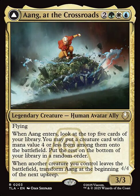 Aang, at the Crossroads // Aang, Destined Savior - Avatar: The Last Airbender #203 - Foil — product image
