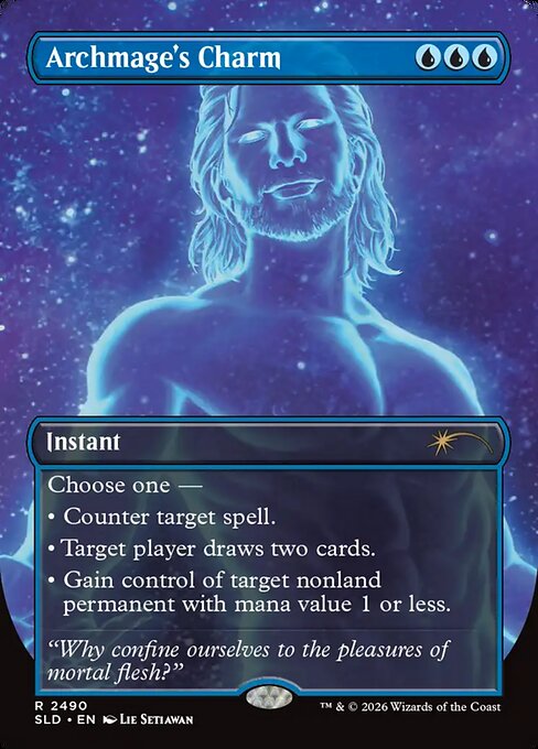 Archmage's Charm - Secret Lair Drop #2490 - Borderless Foil — product image