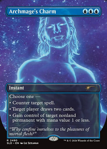 Archmage's Charm - Secret Lair Drop #2490 - Borderless Foil