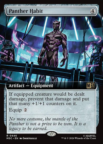 Panther Habit - Marvel Super Heroes Commander #446 - Extended Art Non-Foil