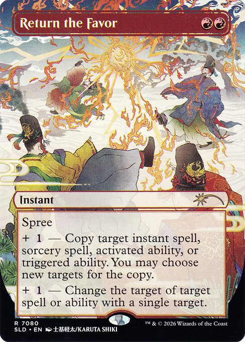 Return the Favor - Secret Lair Drop #7080 - Borderless Foil — product image