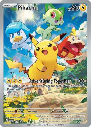 Pikachu - 027 - SV: Scarlet & Violet Promo Cards #027 - Foil