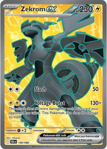 Zekrom ex - 158/086 - SV: Black Bolt #158/086 - Foil