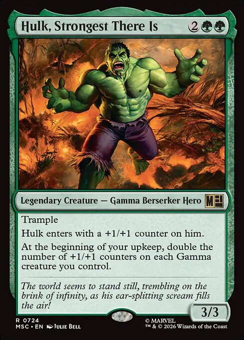 Hulk, Strongest There Is - Marvel Super Heroes Commander #724 - Foil — product image