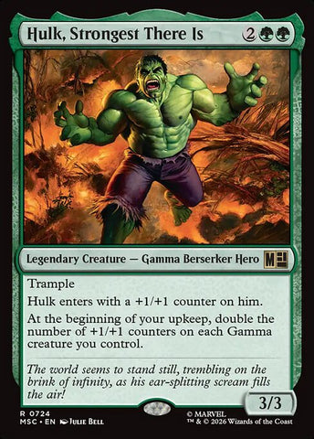 Hulk, Strongest There Is - Marvel Super Heroes Commander #724 - Foil