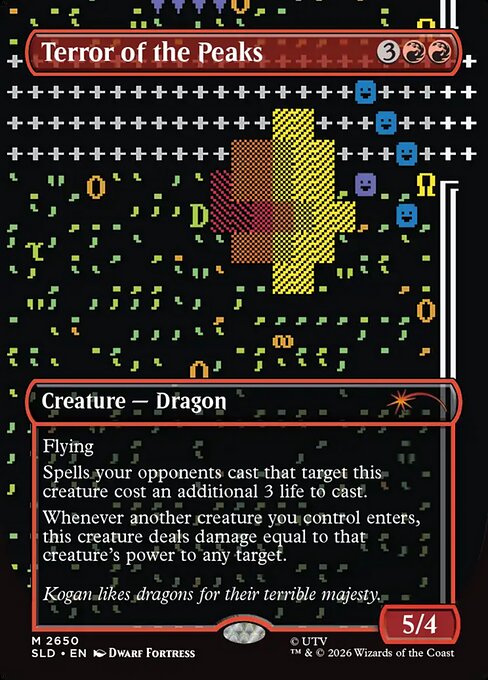 Terror of the Peaks - Secret Lair Drop #2650 - Borderless Foil — product image