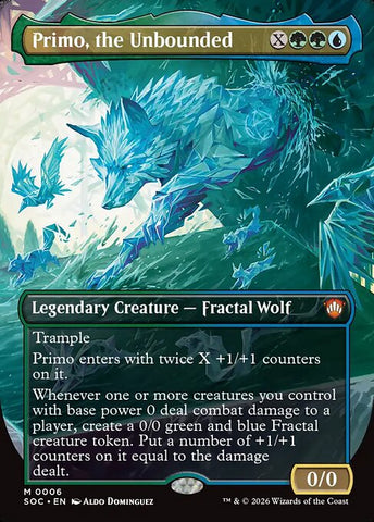 Primo, the Unbounded - Secrets of Strixhaven Commander #6 - Borderless Non-Foil