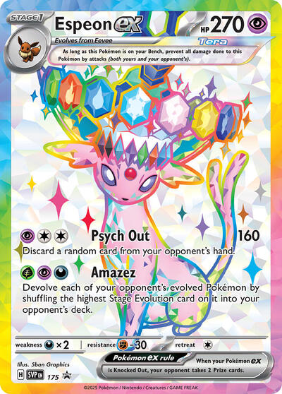 Espeon ex - 175 - SV: Scarlet & Violet Promo Cards #SVP 175 - Foil — product image