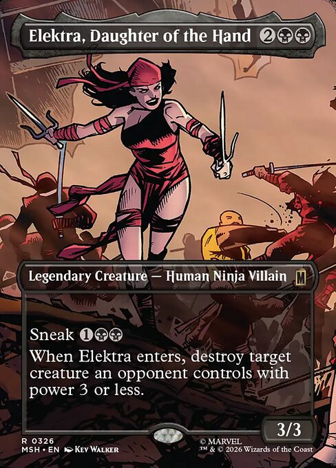 Elektra, Daughter of the Hand - Marvel Super Heroes #326 - Borderless Foil — product image