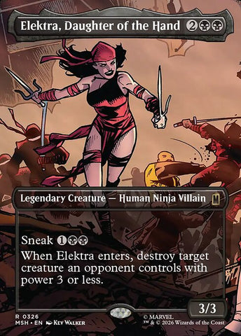 Elektra, Daughter of the Hand - Marvel Super Heroes #326 - Borderless Foil