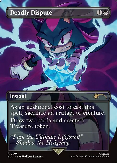Deadly Dispute - Secret Lair Drop #2091 - Borderless Foil — product image