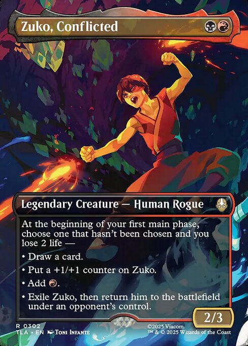 Zuko, Conflicted - Avatar: The Last Airbender #302 - Borderless Foil — product image