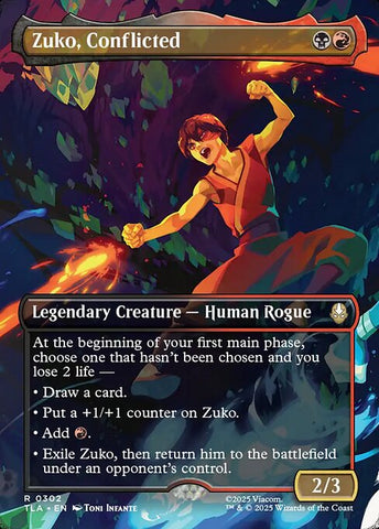Zuko, Conflicted - Avatar: The Last Airbender #302 - Borderless Foil