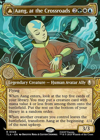 Aang, at the Crossroads // Aang, Destined Savior - Avatar: The Last Airbender #346 - Showcase Foil