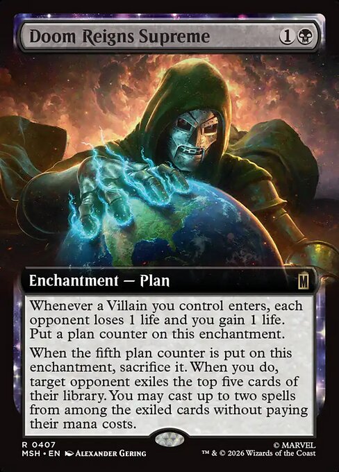 Doom Reigns Supreme - Marvel Super Heroes #407 - Extended Art Foil — product image