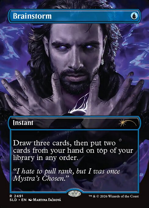 Brainstorm - Secret Lair Drop #2491 - Borderless Foil — product image