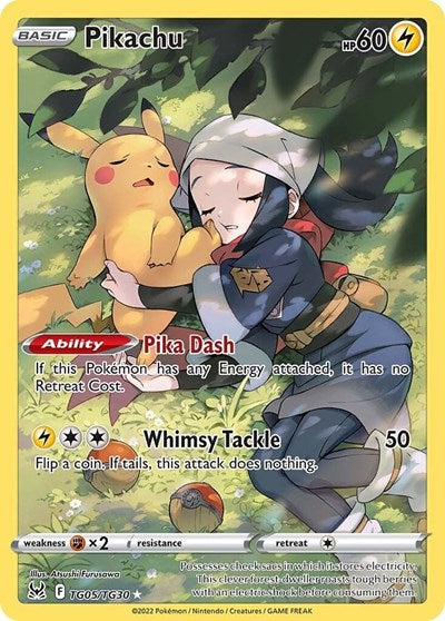 Pikachu - SWSH11: Lost Origin Trainer Gallery #TG05/TG30 - Foil — product image