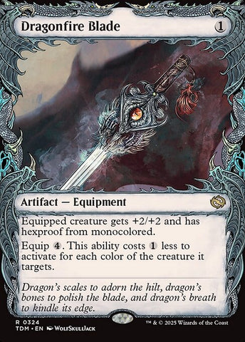 Dragonfire Blade - Tarkir: Dragonstorm #324 - Showcase Foil