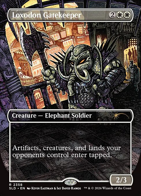 Loxodon Gatekeeper - Secret Lair Drop #2358 - Borderless Foil — product image