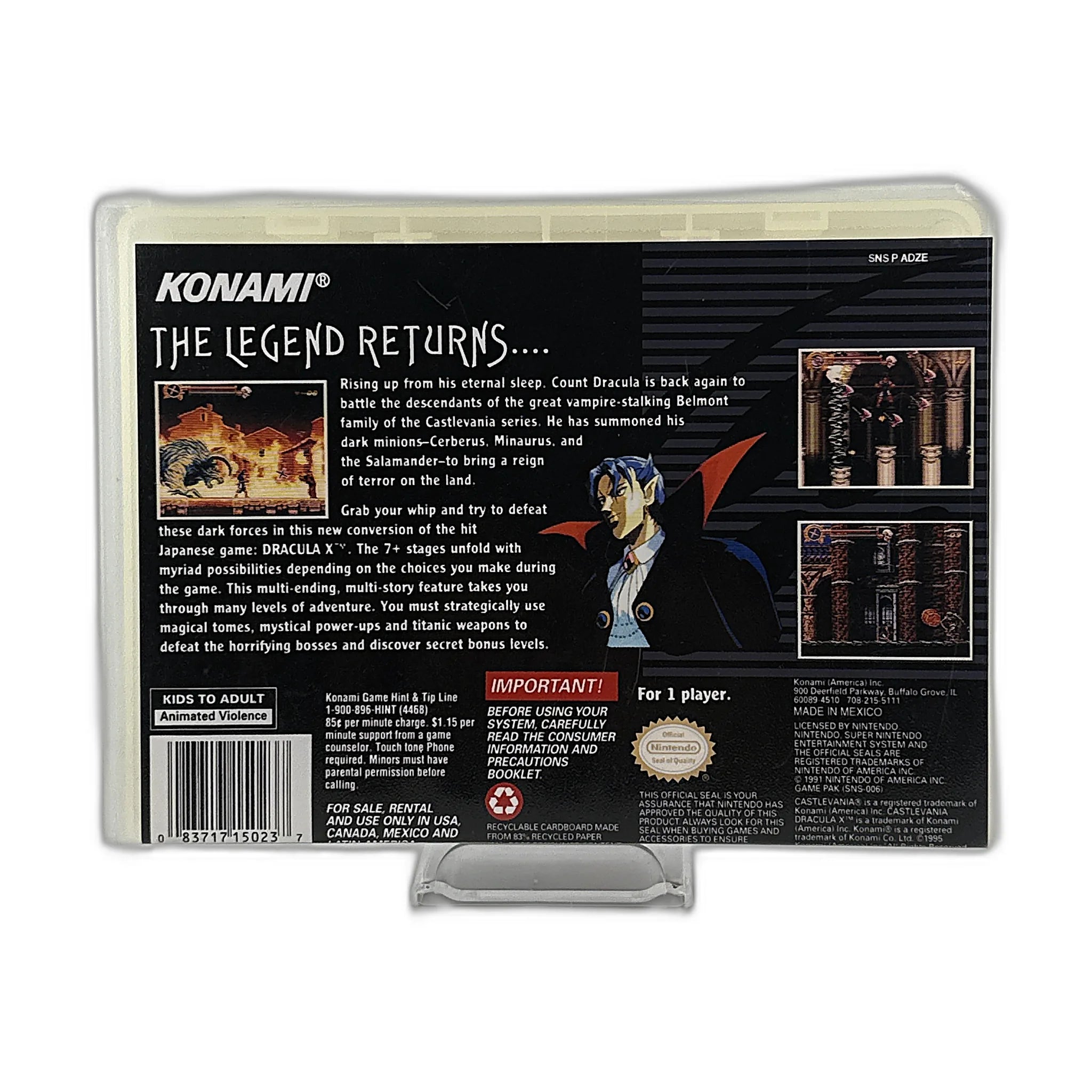Castlevania Dracula X [Repo Box - Rental Store Style]