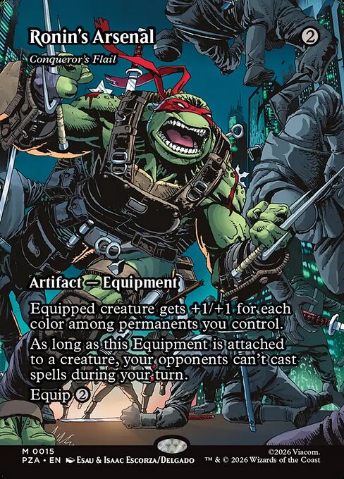 Conqueror's Flail - Teenage Mutant Ninja Turtles Source Material #15 - Borderless Foil — product image