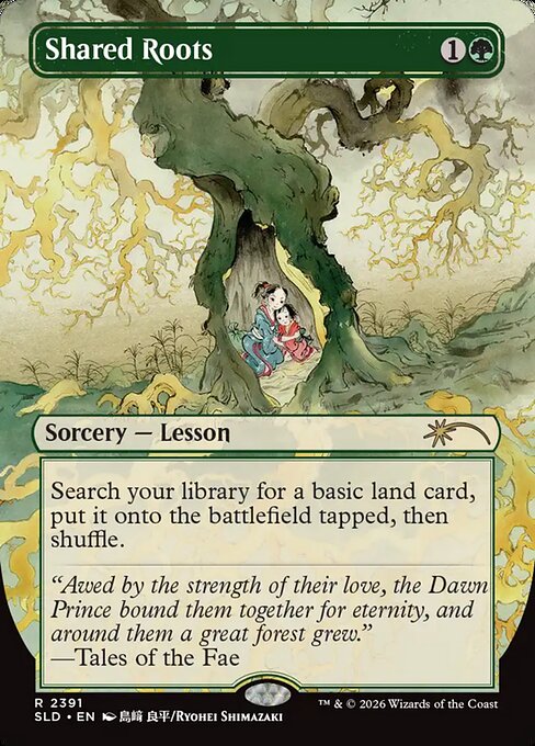 Shared Roots - Secret Lair Drop #2391 - Borderless Foil — product image