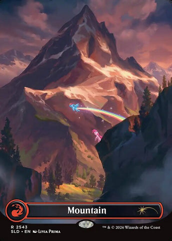 Mountain - Secret Lair Drop #2543 - Borderless Foil