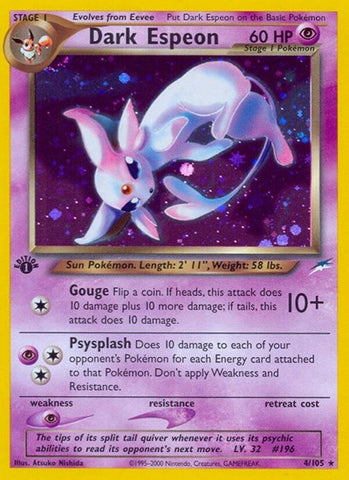 Dark Espeon - Neo Destiny #004/105 - Foil