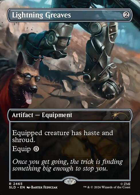 Lightning Greaves - Secret Lair Drop #2465 - Borderless Non-Foil — product image