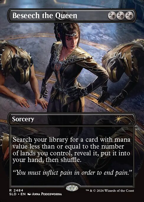 Beseech the Queen - Secret Lair Drop #2484 - Borderless Foil — product image