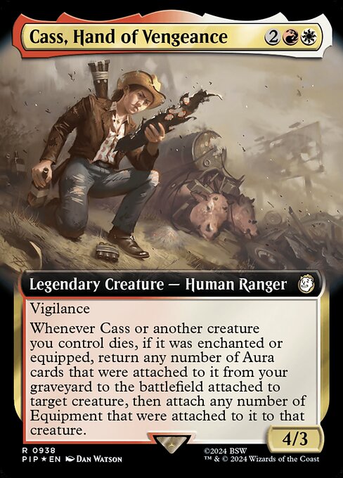 Cass, Hand of Vengeance - Fallout #938 - Extended Art Surge Foil Foil — product image