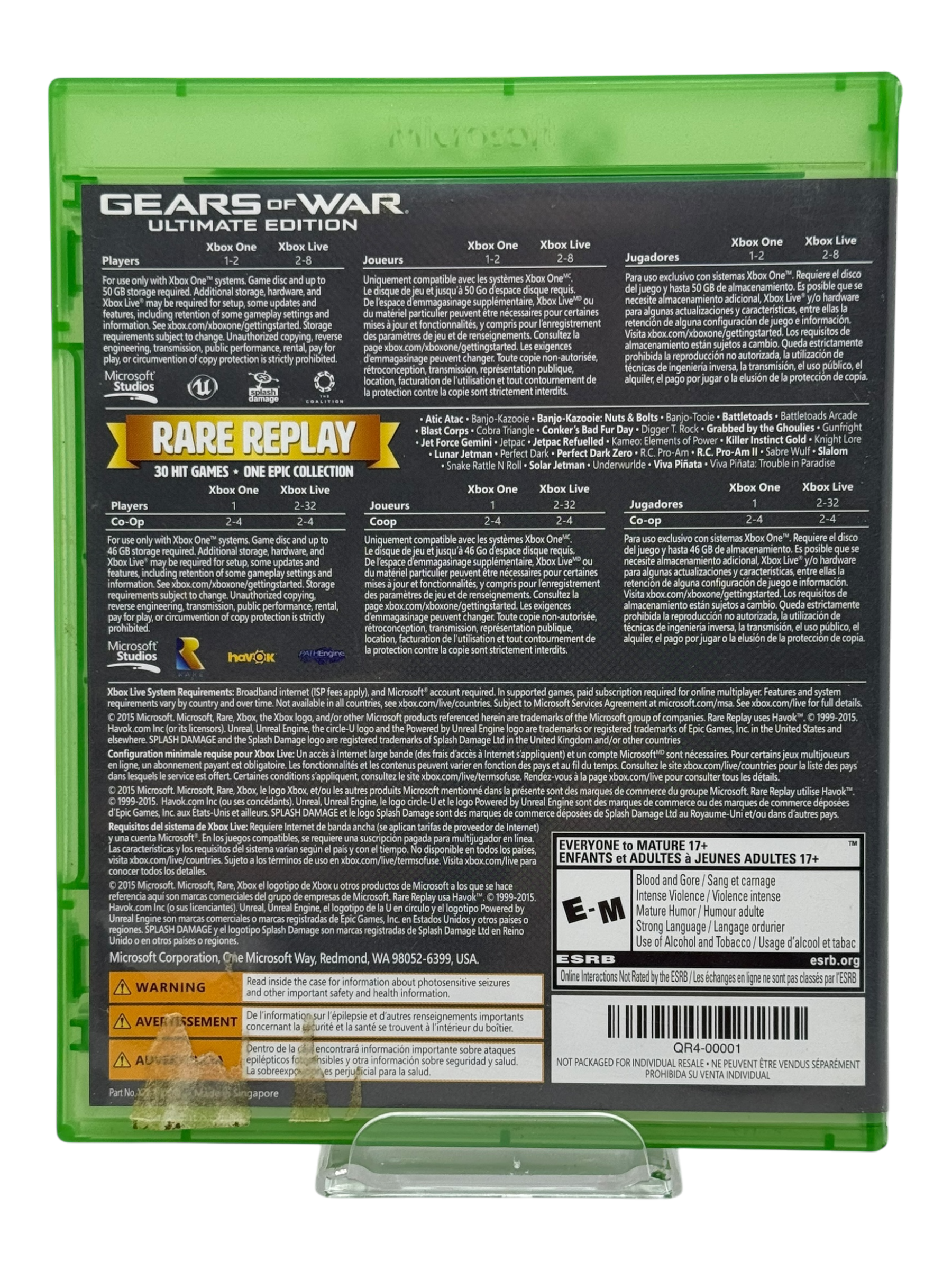 Gears of War Ultimate Edition and Rare Replay