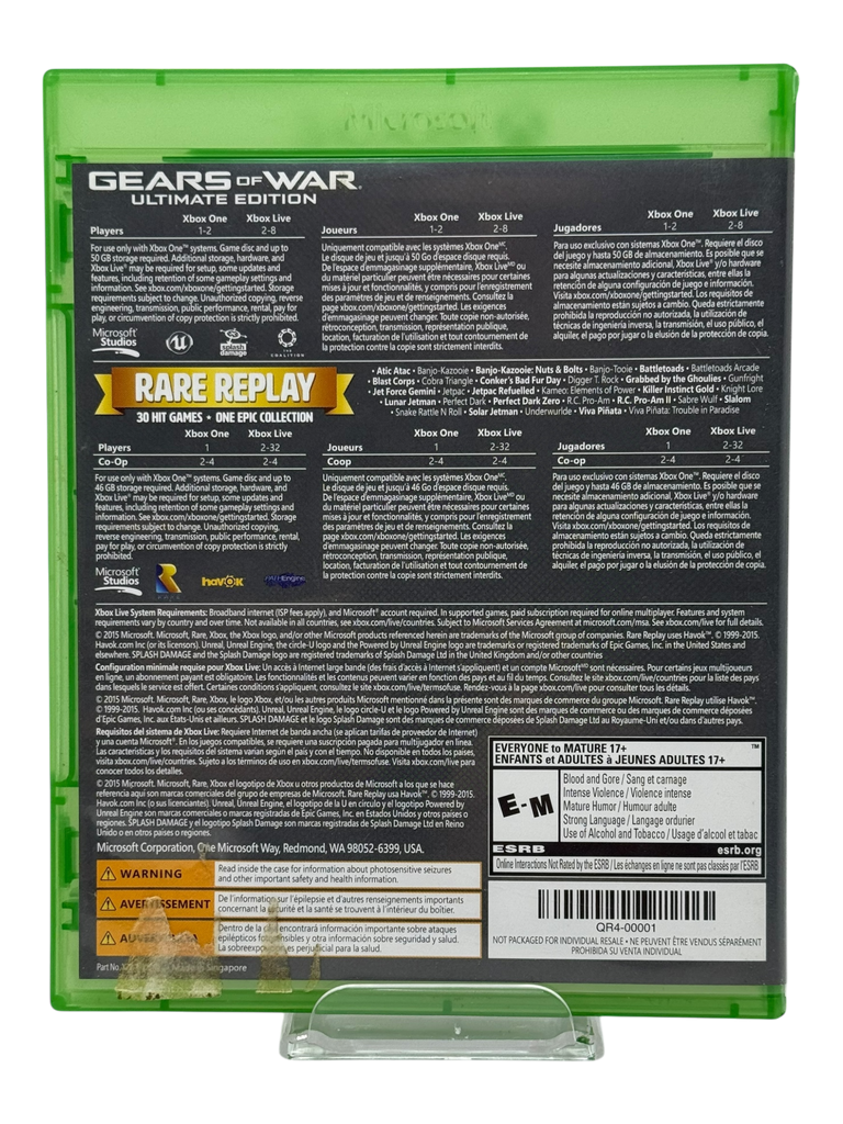 Gears of War Ultimate Edition and Rare Replay